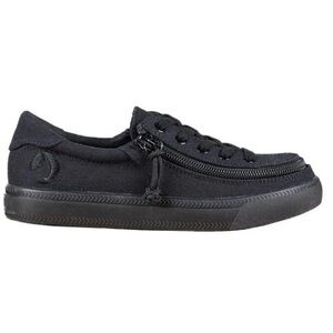 Billy classic lace low sneaker zip off black